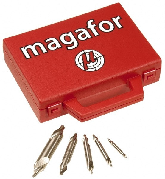 Magafor - Combination Drill & Countersink Sets Combination Drill and Countersink Material: High Speed Steel Included Angle: 82 - Exact Tool & Supply