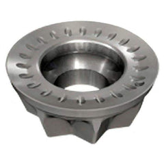 Iscar - RXMT10T3 RM Grade IC950 Carbide Milling Insert - TiAlN Finish, 0.1563" Thick, 10mm Inscribed Circle - Exact Tool & Supply