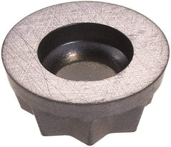Iscar - RXCW10T3 Grade IC908 Carbide Milling Insert - TiAlN Finish, 0.1563" Thick, 10mm Inscribed Circle - Exact Tool & Supply