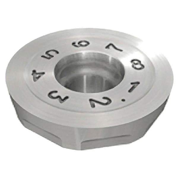 Iscar - RCMW1605 T Grade IC908 Carbide Milling Insert - TiAlN Finish, 0.189" Thick, 16mm Inscribed Circle - Exact Tool & Supply