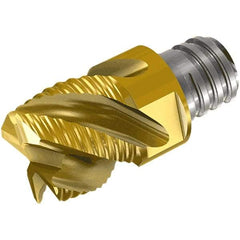 Iscar - MM HC Grade IC908 Carbide T-Slot Milling Tip Insert - TiAlN Finish, 2 Flutes, 5/16" Cutting Diam, 0.31" Depth of Cut, 0.016" Cnr Rad, 10° Helix - Exact Tool & Supply