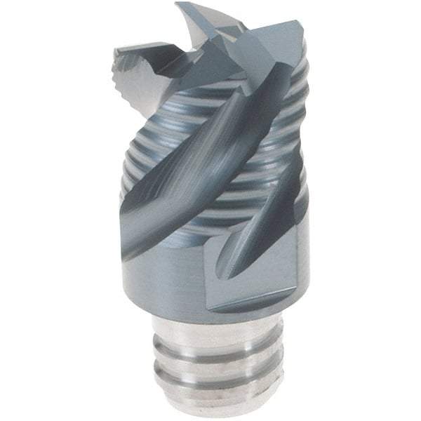 Iscar - MM ERST08 IC908 Grade Carbide End Mill Milling Tip Insert - TiAlN Coated, 4 Flutes, 12mm Cut Diam, 9mm Depth of Cut, 16.5mm Extension, 45° Helix Angle - Exact Tool & Supply