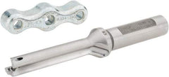 Iscar - 9.5 to 9.9mm Diam, 5xD, 47mm Max Depth, 12mm Shank Diam, 105.1mm OAL, Replaceable Tip Drill - IDI-SG, IDI-SK Insert, DCM Toolholder, Series ChamDrill - Exact Tool & Supply