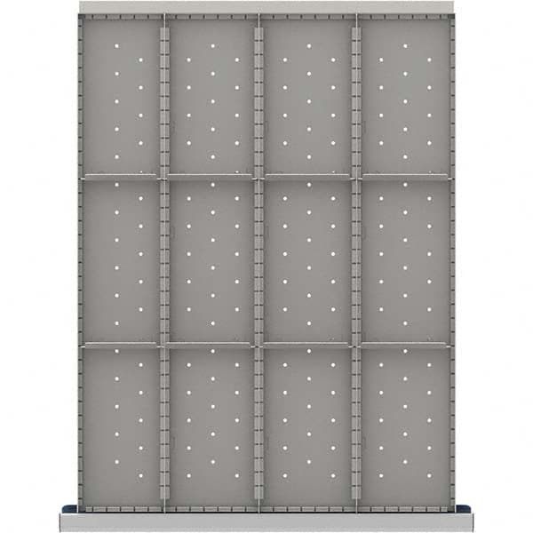 LISTA - 12-Compartment Drawer Divider Layout for 3.15" High Drawers - Exact Tool & Supply