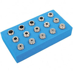 Iscar - 23 Piece, 3mm to 26mm Capacity, ER Collet Set - Increments of 0.0394", Series ER40 - Exact Tool & Supply