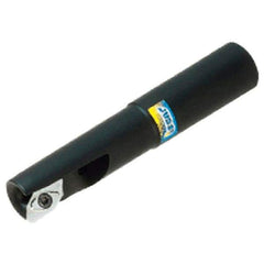 Iscar - 1" Cut Diam, 0.622" Max Depth of Cut, 1" Shank Diam, 5" OAL, Indexable Square Shoulder End Mill - Cylindrical Shank, 90° Lead Angle, Through Coolant, Series Helialu - Exact Tool & Supply