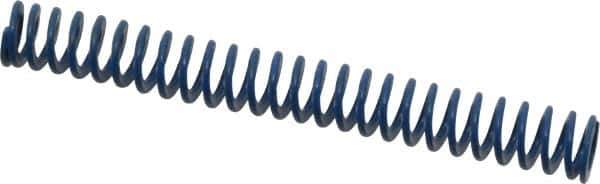 Associated Spring Raymond - 3/8" Hole Diam, 3/16" Rod Diam, 3" Free Length, Blue Die Spring - 31.5 Lb Max Deflection, 1.5" Max Deflection, Medium Duty, Chromium Alloy Steel - Exact Tool & Supply