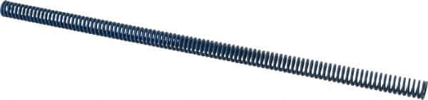 Associated Spring Raymond - 1/2" Hole Diam, 9/32" Rod Diam, 12" Free Length, Blue Die Spring - 42 Lb Max Deflection, 6" Max Deflection, Medium Duty, Chromium Alloy Steel - Exact Tool & Supply