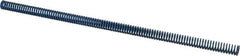 Associated Spring Raymond - 1/2" Hole Diam, 9/32" Rod Diam, 12" Free Length, Blue Die Spring - 42 Lb Max Deflection, 6" Max Deflection, Medium Duty, Chromium Alloy Steel - Exact Tool & Supply