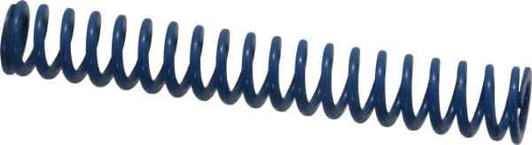 Associated Spring Raymond - 5/8" Hole Diam, 11/32" Rod Diam, 4" Free Length, Blue Die Spring - 88 Lb Max Deflection, 2" Max Deflection, Medium Duty, Chromium Alloy Steel - Exact Tool & Supply