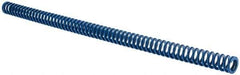 Associated Spring Raymond - 5/8" Hole Diam, 11/32" Rod Diam, 12" Free Length, Blue Die Spring - 96 Lb Max Deflection, 6" Max Deflection, Medium Duty, Chromium Alloy Steel - Exact Tool & Supply