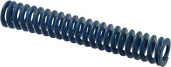 Associated Spring Raymond - 3/4" Hole Diam, 3/8" Rod Diam, 4-1/2" Free Length, Blue Die Spring - 144 Lb Max Deflection, 2.25" Max Deflection, Medium Duty, Chromium Alloy Steel - Exact Tool & Supply