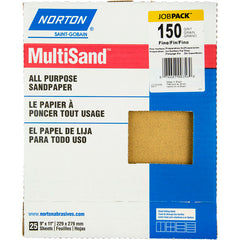11″ × 9″ Multisand Paper Sheet 150 Grit Fine Aluminum Oxide - Exact Tool & Supply