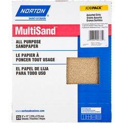 11″ × 9″ Multisand A211/A213/A212 Paper Sheet Aluminum Oxide - Exact Tool & Supply