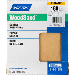 11″ × 9″ Woodsand A511 Paper Sheet 180 Grit Fine Garnet - Exact Tool & Supply