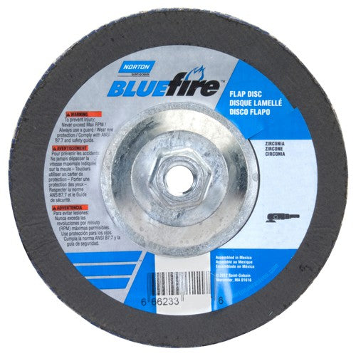 7″ × 1/4″ × 5/8″ 20X High Performance Flap Disc Type 29 40 Grit - Exact Tool & Supply