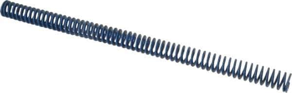Associated Spring Raymond - 3/4" Hole Diam, 3/8" Rod Diam, 12" Free Length, Blue Die Spring - 144 Lb Max Deflection, 6" Max Deflection, Medium Duty, Chromium Alloy Steel - Exact Tool & Supply