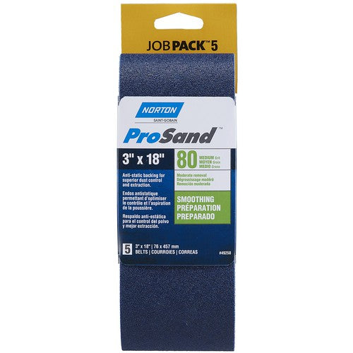 3″ × 18″ 3X High Performance Portable Belt 80 Grit Zirconia Alumina - Exact Tool & Supply