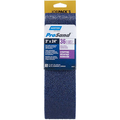 3″ × 24″ NorZon R811 Portable Belt 36 Grit Zirconia Alumina - Exact Tool & Supply