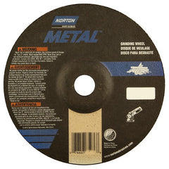 7″ × 1/4″ × 7/8″ Gemini Non-Woven Depressed Center Wheel Type 27 24 Grit Aluminum Oxide - Exact Tool & Supply