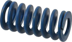 Associated Spring Raymond - 1" Hole Diam, 1/2" Rod Diam, 2" Free Length, Blue Die Spring - 260 Lb Max Deflection, 1" Max Deflection, Medium Duty, Chromium Alloy Steel - Exact Tool & Supply