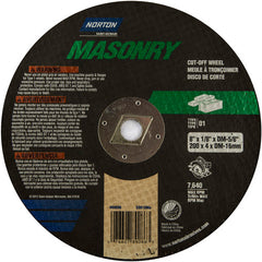8″ × 1/8″ × 5/8″ Circular Saw Cut-Off Wheel Type 01 Straight 24 Grit Silicon Carbide - Exact Tool & Supply