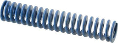 Associated Spring Raymond - 1" Hole Diam, 1/2" Rod Diam, 5" Free Length, Blue Die Spring - 240 Lb Max Deflection, 2.5" Max Deflection, Medium Duty, Chromium Alloy Steel - Exact Tool & Supply