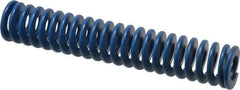 Associated Spring Raymond - 1" Hole Diam, 1/2" Rod Diam, 5-1/2" Free Length, Blue Die Spring - 242 Lb Max Deflection, 2.75" Max Deflection, Medium Duty, Chromium Alloy Steel - Exact Tool & Supply