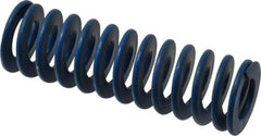 Associated Spring Raymond - 1-1/4" Hole Diam, 5/8" Rod Diam, 4" Free Length, Blue Die Spring - 352 Lb Max Deflection, 2" Max Deflection, Medium Duty, Chromium Alloy Steel - Exact Tool & Supply