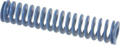 Associated Spring Raymond - 1-1/4" Hole Diam, 5/8" Rod Diam, 6" Free Length, Blue Die Spring - 360 Lb Max Deflection, 3" Max Deflection, Medium Duty, Chromium Alloy Steel - Exact Tool & Supply