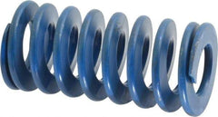 Associated Spring Raymond - 1-1/2" Hole Diam, 3/4" Rod Diam, 3" Free Length, Blue Die Spring - 540 Lb Max Deflection, 1.5" Max Deflection, Medium Duty, Chromium Alloy Steel - Exact Tool & Supply