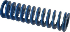 Associated Spring Raymond - 1-1/2" Hole Diam, 3/4" Rod Diam, 5" Free Length, Blue Die Spring - 525 Lb Max Deflection, 2.5" Max Deflection, Medium Duty, Chromium Alloy Steel - Exact Tool & Supply