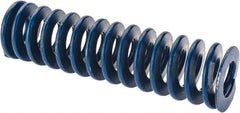 Associated Spring Raymond - 1-1/2" Hole Diam, 3/4" Rod Diam, 5-1/2" Free Length, Blue Die Spring - 508.8 Lb Max Deflection, 2.75" Max Deflection, Medium Duty, Chromium Alloy Steel - Exact Tool & Supply