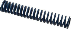 Associated Spring Raymond - 1-1/2" Hole Diam, 3/4" Rod Diam, 8" Free Length, Blue Die Spring - 512 Lb Max Deflection, 4" Max Deflection, Medium Duty, Chromium Alloy Steel - Exact Tool & Supply