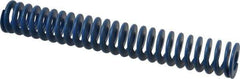 Associated Spring Raymond - 1-1/2" Hole Diam, 3/4" Rod Diam, 10" Free Length, Blue Die Spring - 500 Lb Max Deflection, 5" Max Deflection, Medium Duty, Chromium Alloy Steel - Exact Tool & Supply