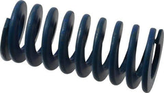 Associated Spring Raymond - 2" Hole Diam, 1" Rod Diam, 4-1/2" Free Length, Blue Die Spring - 1192.5 Lb Max Deflection, 2.25" Max Deflection, Medium Duty, Chromium Alloy Steel - Exact Tool & Supply