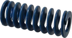 Associated Spring Raymond - 2" Hole Diam, 1" Rod Diam, 5" Free Length, Blue Die Spring - 1175 Lb Max Deflection, 2.5" Max Deflection, Medium Duty, Chromium Alloy Steel - Exact Tool & Supply