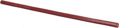 Associated Spring Raymond - 3/8" Hole Diam, 3/16" Rod Diam, 12" Free Length, Red Die Spring - 40 Lb Max Deflection, 4.44" Max Deflection, Medium Heavy Duty, Chromium Alloy Steel - Exact Tool & Supply