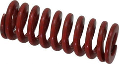 Associated Spring Raymond - 3/4" Hole Diam, 3/8" Rod Diam, 2" Free Length, Red Die Spring - 183.5 Lb Max Deflection, 0.74" Max Deflection, Medium Heavy Duty, Chromium Alloy Steel - Exact Tool & Supply