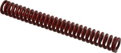 Associated Spring Raymond - 3/4" Hole Diam, 3/8" Rod Diam, 6" Free Length, Red Die Spring - 166.5 Lb Max Deflection, 2.22" Max Deflection, Medium Heavy Duty, Chromium Alloy Steel - Exact Tool & Supply