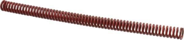 Associated Spring Raymond - 3/4" Hole Diam, 3/8" Rod Diam, 12" Free Length, Red Die Spring - 159.8 Lb Max Deflection, 4.44" Max Deflection, Medium Heavy Duty, Chromium Alloy Steel - Exact Tool & Supply