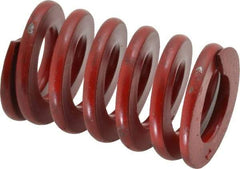 Associated Spring Raymond - 1" Hole Diam, 1/2" Rod Diam, 1-1/2" Free Length, Red Die Spring - 275.3 Lb Max Deflection, 0.56" Max Deflection, Medium Heavy Duty, Chromium Alloy Steel - Exact Tool & Supply