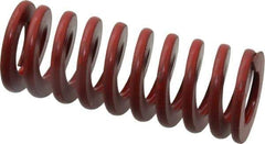 Associated Spring Raymond - 1" Hole Diam, 1/2" Rod Diam, 2-1/2" Free Length, Red Die Spring - 286.8 Lb Max Deflection, 0.93" Max Deflection, Medium Heavy Duty, Chromium Alloy Steel - Exact Tool & Supply