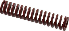 Associated Spring Raymond - 1" Hole Diam, 1/2" Rod Diam, 4-1/2" Free Length, Red Die Spring - 283.1 Lb Max Deflection, 1.67" Max Deflection, Medium Heavy Duty, Chromium Alloy Steel - Exact Tool & Supply