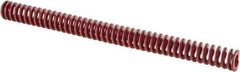 Associated Spring Raymond - 1" Hole Diam, 1/2" Rod Diam, 12" Free Length, Red Die Spring - 275.3 Lb Max Deflection, 4.44" Max Deflection, Medium Heavy Duty, Chromium Alloy Steel - Exact Tool & Supply
