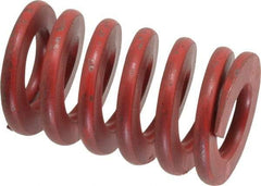 Associated Spring Raymond - 1-1/4" Hole Diam, 5/8" Rod Diam, 2" Free Length, Red Die Spring - 639.4 Lb Max Deflection, 0.74" Max Deflection, Medium Heavy Duty, Chromium Alloy Steel - Exact Tool & Supply