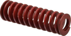 Associated Spring Raymond - 1-1/4" Hole Diam, 5/8" Rod Diam, 4" Free Length, Red Die Spring - 544.6 Lb Max Deflection, 1.48" Max Deflection, Medium Heavy Duty, Chromium Alloy Steel - Exact Tool & Supply