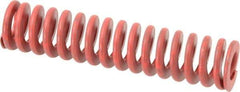 Associated Spring Raymond - 1-1/4" Hole Diam, 5/8" Rod Diam, 5-1/2" Free Length, Red Die Spring - 537.2 Lb Max Deflection, 2.04" Max Deflection, Medium Heavy Duty, Chromium Alloy Steel - Exact Tool & Supply