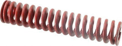 Associated Spring Raymond - 1-1/4" Hole Diam, 5/8" Rod Diam, 6" Free Length, Red Die Spring - 555 Lb Max Deflection, 2.22" Max Deflection, Medium Heavy Duty, Chromium Alloy Steel - Exact Tool & Supply