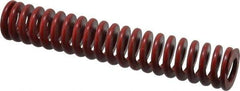Associated Spring Raymond - 1-1/4" Hole Diam, 5/8" Rod Diam, 7" Free Length, Red Die Spring - 518 Lb Max Deflection, 2.59" Max Deflection, Medium Heavy Duty, Chromium Alloy Steel - Exact Tool & Supply